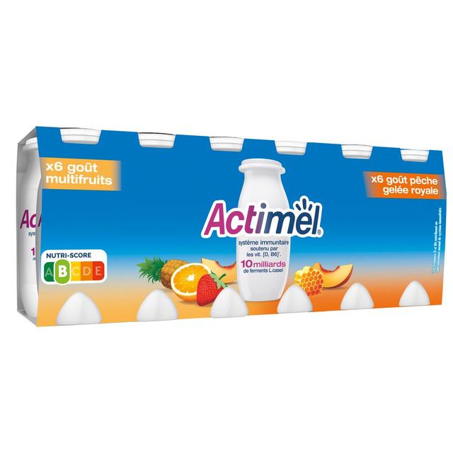 3033491216121 - Actimel - Yaourt à boire multifruits gelée royale