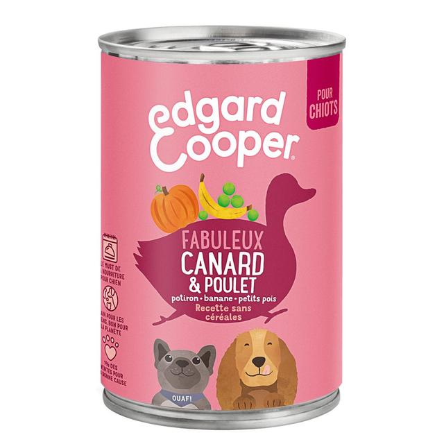 5425039486321 - Edgard Cooper - Boîte Pâtée Canard et Poulet sans céréales pour Chiot