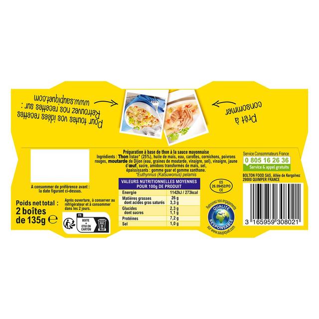 3165959308021 - Saupiquet - Thon Sauce Mayonnaise