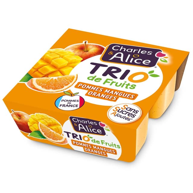 3297760099321 - Charles et Alice - Trio de fruits - Pommes, Mangues et Oranges