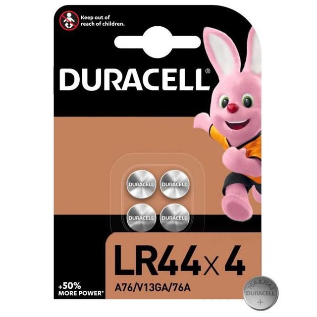 5000394019621 - Duracell - 4 Piles Bouton LR44 / A76 Alcaline