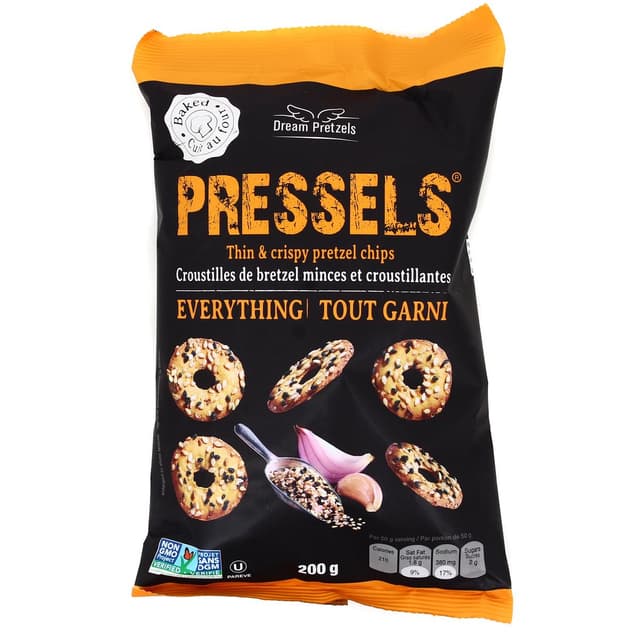 0856424000122 - Dream Pretzels - Croustilles de bretzels sésame et romarin
