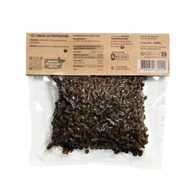 3760150670122 - Ferme Vermersch - Lentilles Vertes Cuites