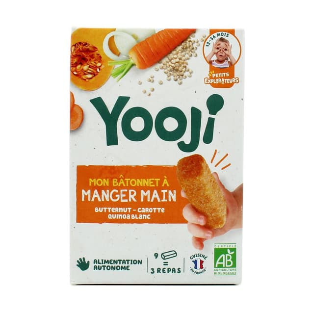 3760234500222 - Yooji - Butternut, Carotte, Quinoa Blanc BIO 9x25g