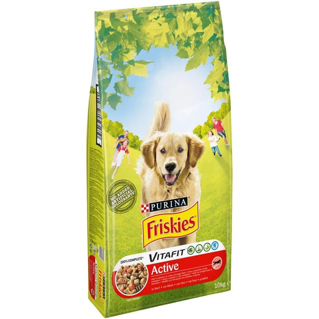 8410100070322 - Purina - Friskies - Croquettes Boeuf Active pour Chien Adulte