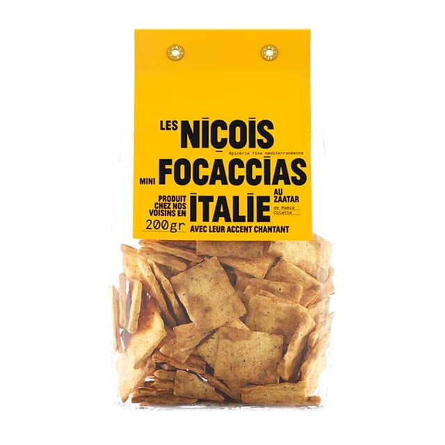 3760153840522 - Les niçois - Mini Focaccias au Zaatar