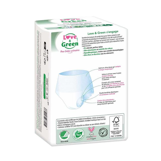 3700668701222 - Love & Green - Culottes fuites urinaires Taille L 