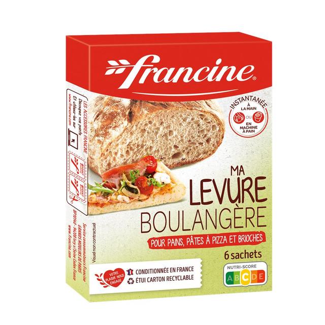 3068111752222 - Francine - Levure boulangère pour pains, pâte à pizza, brioche