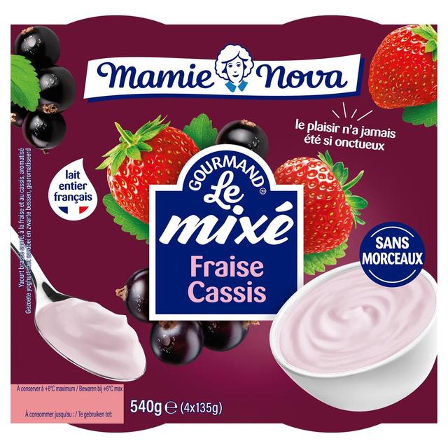 3456772022622 - Mamie Nova - Yaourts mixés fraise cassis