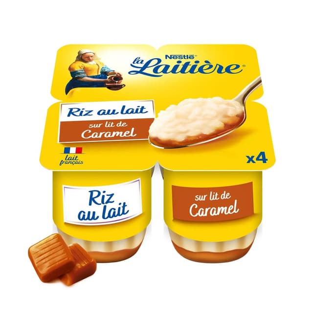3023290003022 - La laitière - Riz au lait sur lit de caramel