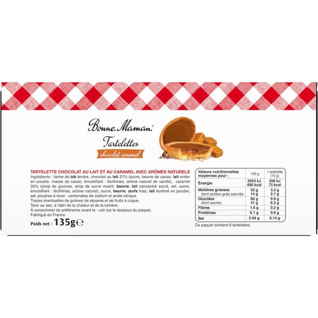 3178530403022 - Bonne Maman - Tartelette chocolat caramel x9