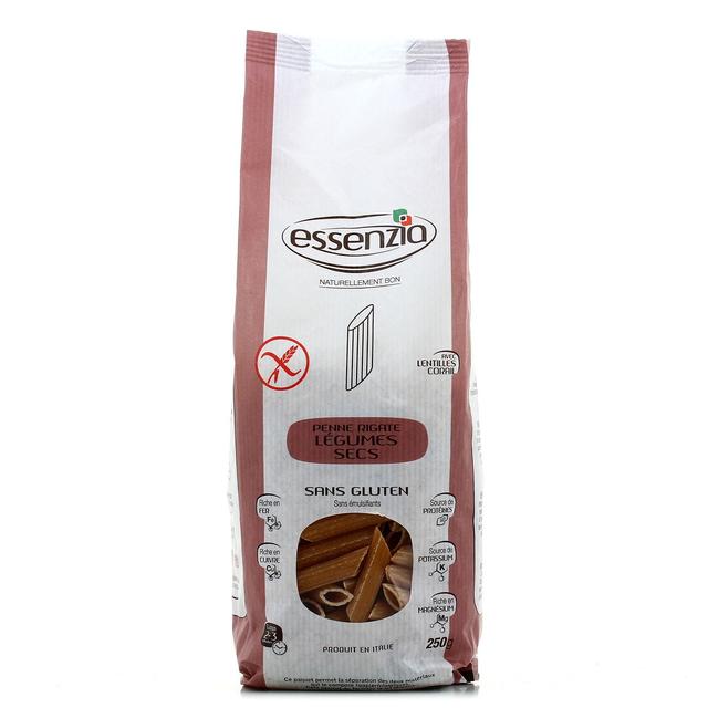 3760014293122 - Essenzia - Penne rigate légumes secs sans gluten
