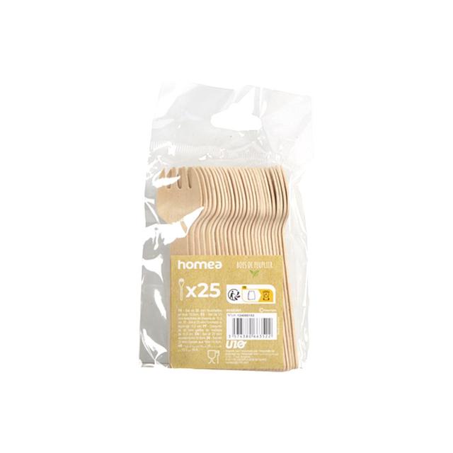 3574380663522 - Homea - Mini fourchette verrine bois h10.5cm