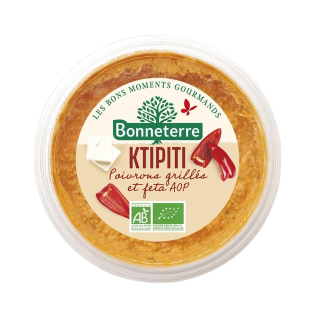 3396410253622 - Bonneterre - Ktipiti Poivrons grillés et Féta AOP Bio