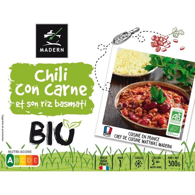 3355570004222 - Madern - Chili con Carne et son riz Basmati Bio