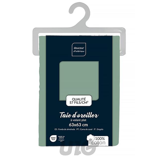 3574386445122 - Douceur D Interieur - Taie d'oreiller Sauge