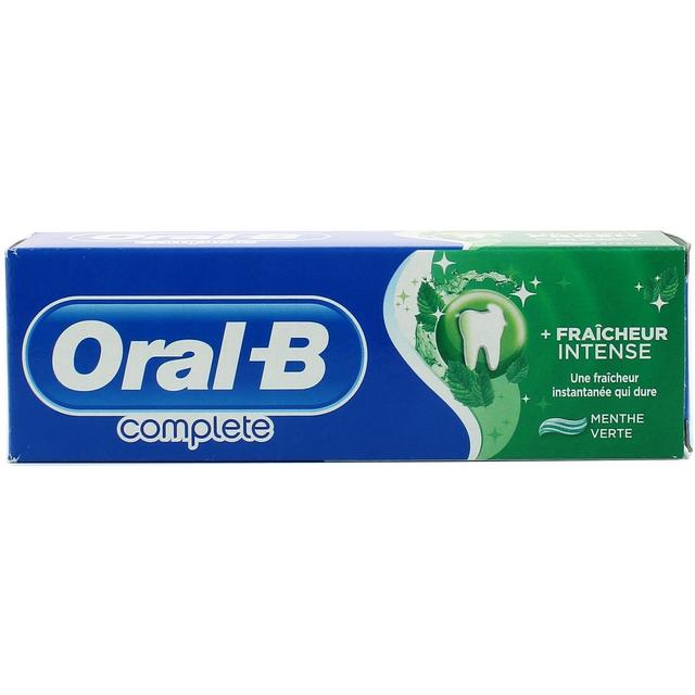 3014260095222 - Oral B - Dentifrice Fraîcheur intense à la menthe verte et aux extraits de plantes.