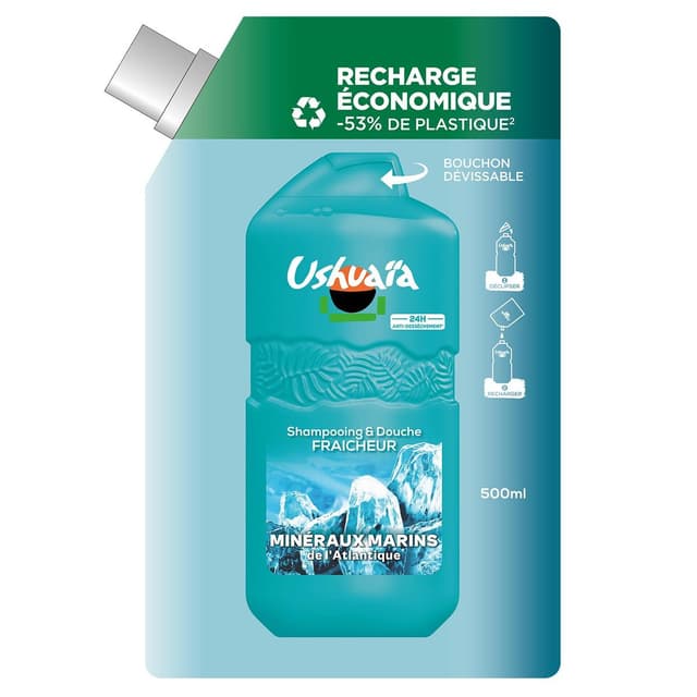 3600551177922 - Ushuaïa - Gel Douche Fraîcheur Minéraux Marins de l'Atlantique
