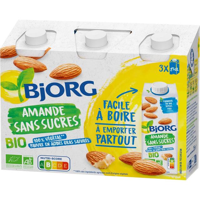 3229820799322 - Bjorg - Lait d'Amande sans Sucre Boisson Végétale Bio
