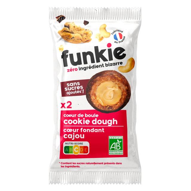 3770008009622 - Funkie - Coeur de Boule Cookie Dough Coeur fondant Cajou Bio