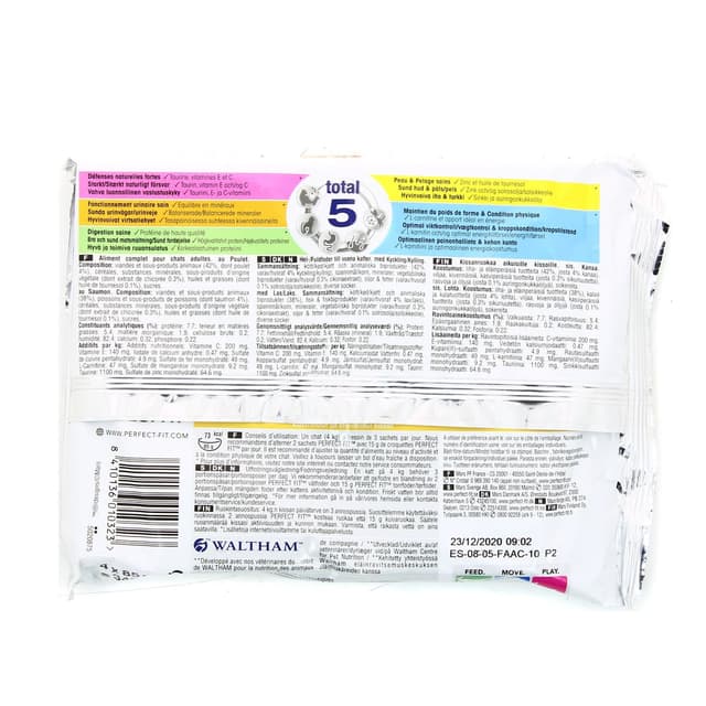 8410136010323 - Perfect Fit - Sachets en sauce Poulet Saumon Sensitive pour chat adulte stérilisé