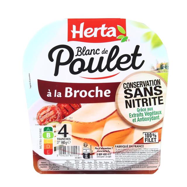 3154230801023 - Herta - Blanc de Poulet à la Broche Sans Nitrite