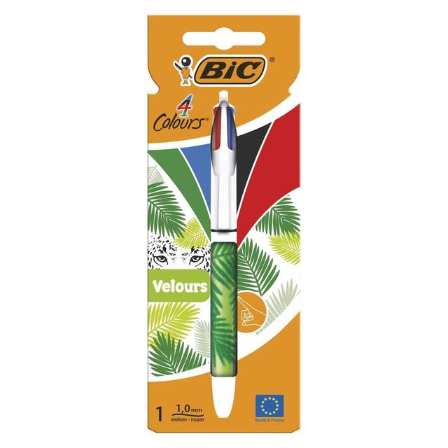 3086123542723 - Bic - Stylo Bille 4 couleurs Rétractable Velours