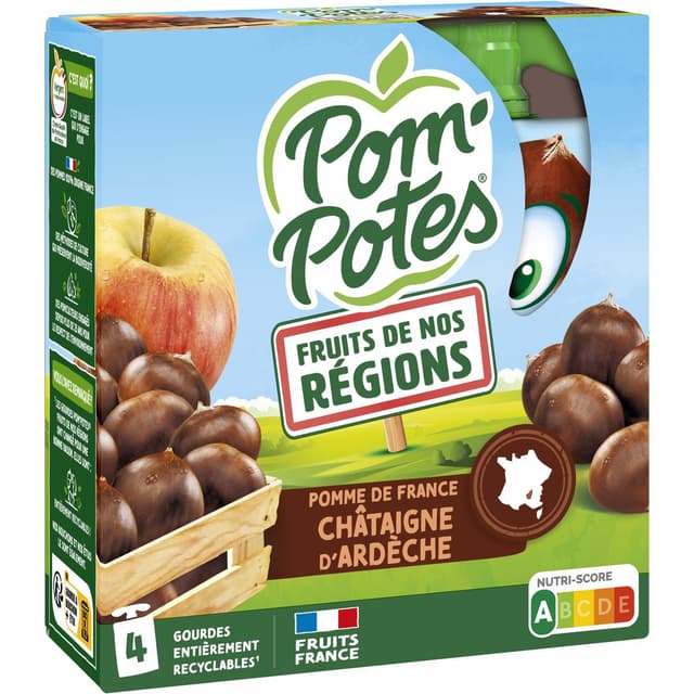 3021761203223 - Pom Potes - Compote Gourde Pomme Chataigne