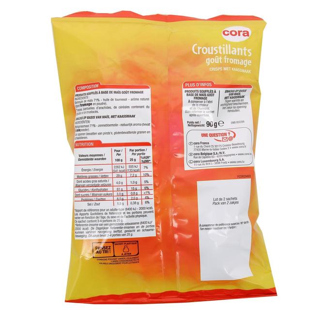 3257983783223 - Cora - Croustillants goût fromage