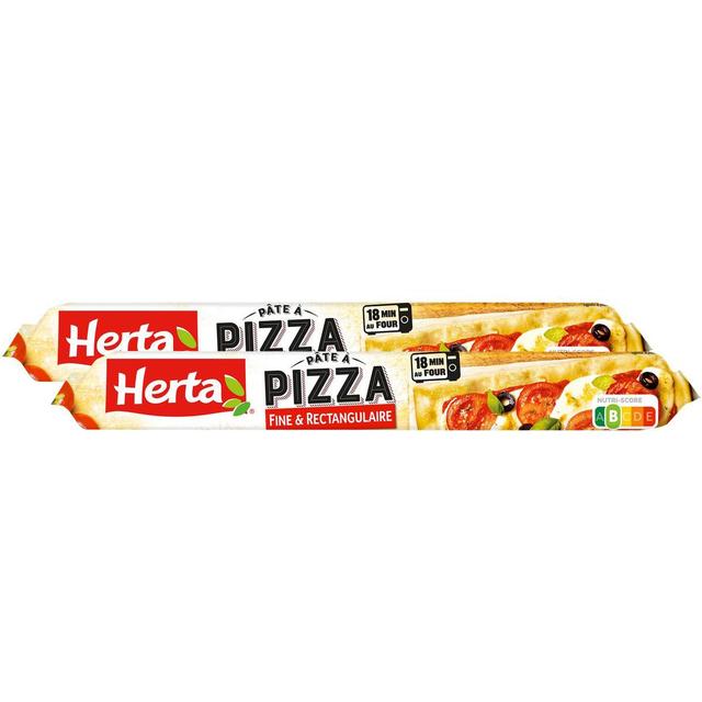 2050000324123 - Herta - Pâte à Pizza Fine & Rectangulaire