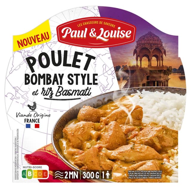 3379670025123 - Paul & Louise - Poulet Bombay Style et son riz Basmati