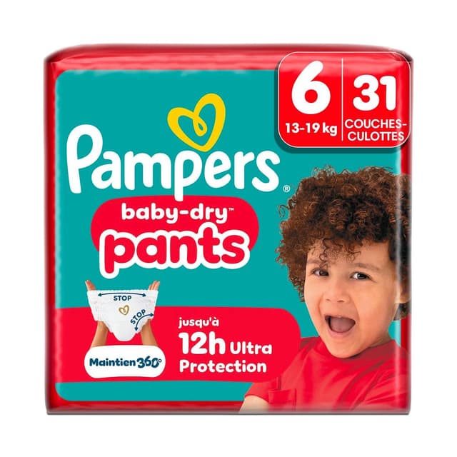 8006530256223 - Pampers Babydry Pants - Couches culottes Taille 6 - 13-19 kg