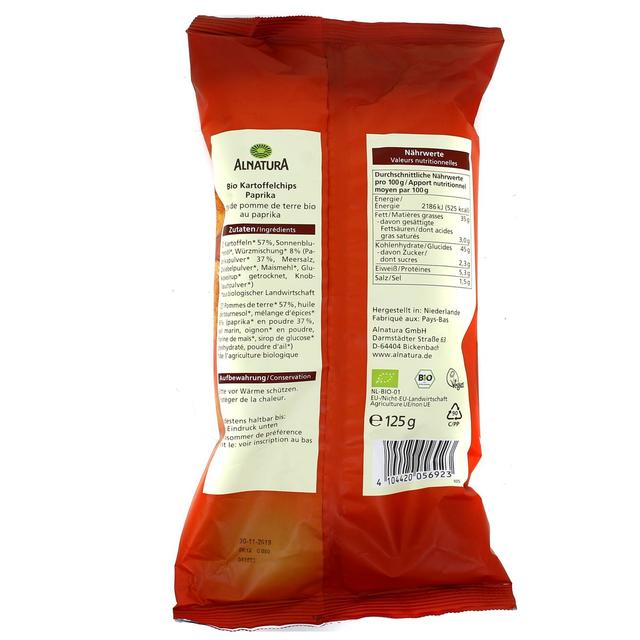 4104420056923 - Alnatura - Chips pomme de terre paprika bio