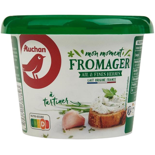 3596710387823 - Auchan - Fromage à tartiner à l'ail & fines herbes