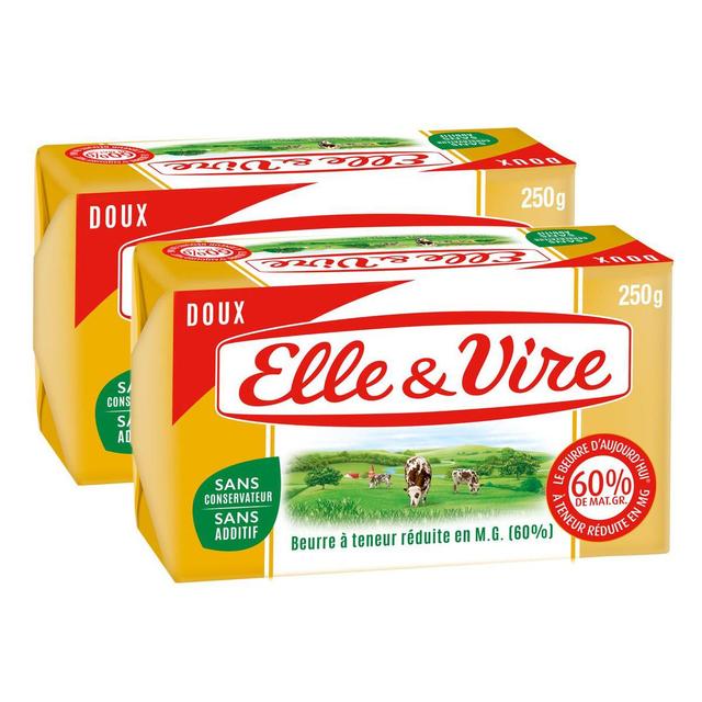 2050000308123 - Elle&Vire - Beurre gastronomique doux 60%mg