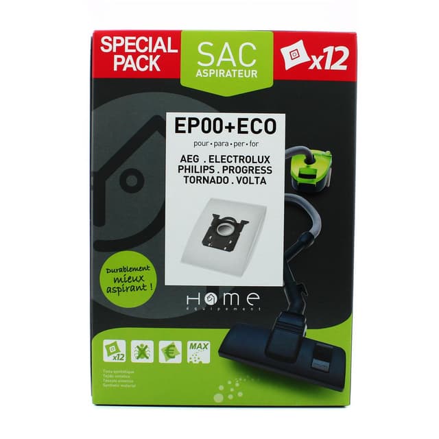3307646100024 - Home équipement - Sacs aspirateur microfibres EP00+ECO