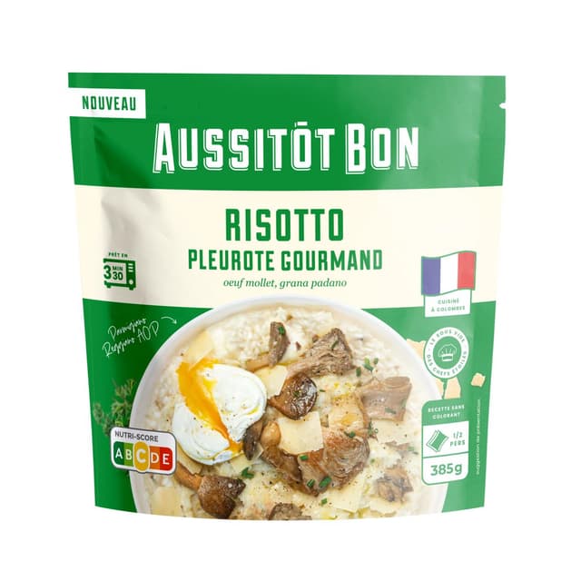 3701565400324 - Aussitôt Bon - Risotto Pleurote, Oeuf Mollet