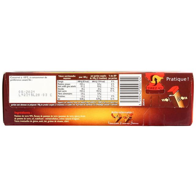 3599740000724 - Findus - Pommes croustine au rapé de pommes de terre