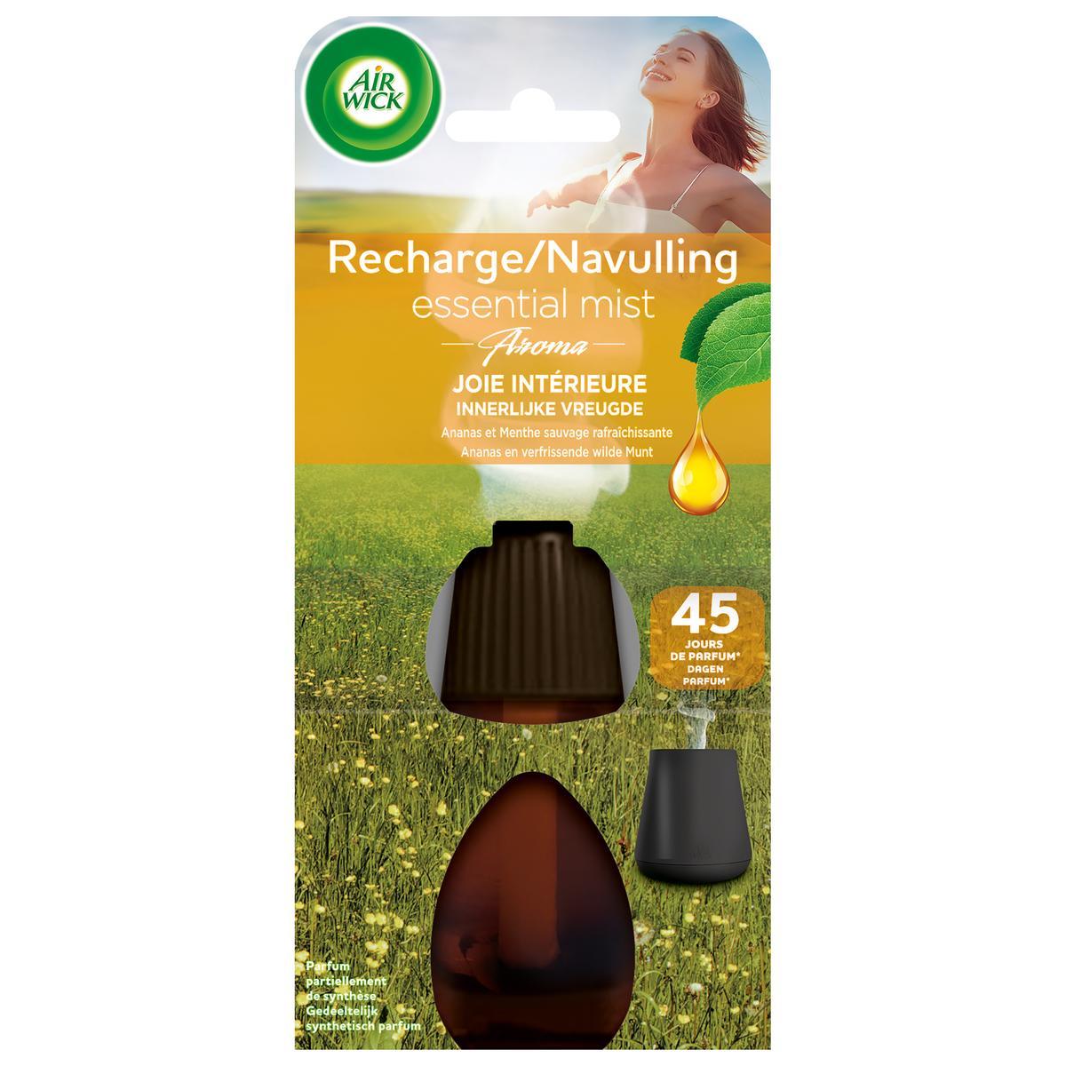 3665468300924 - Air Wick - Recharge Diffuseur d'Huiles Essentielles Ananas & Menthe
