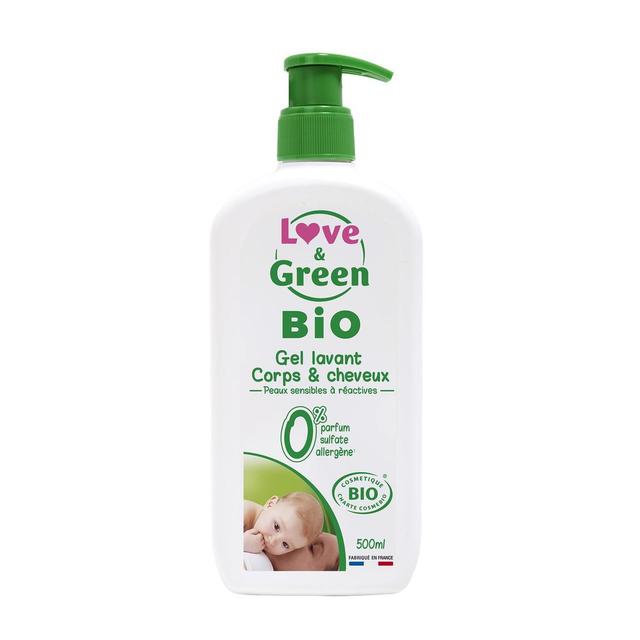 3700668701024 - Love & Green - Gel corps et cheveux bébé Bio 