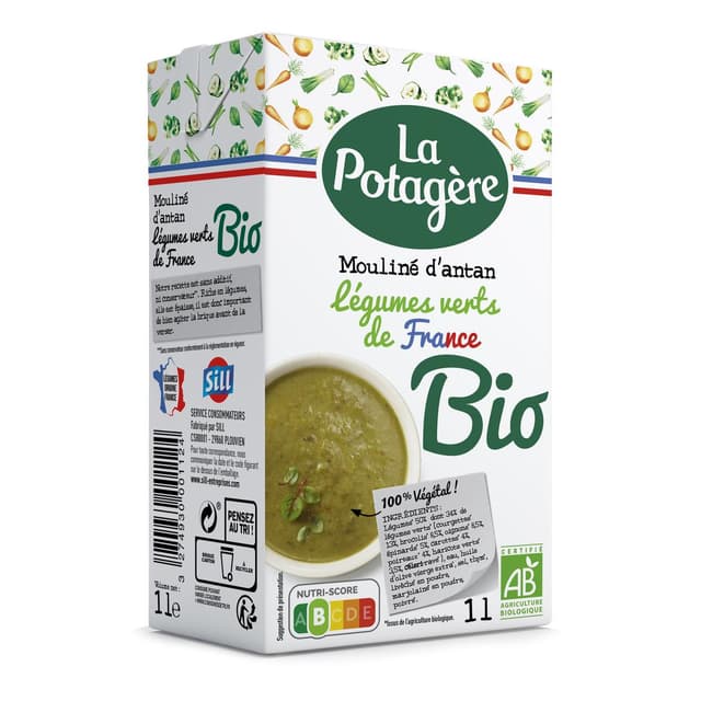 3274930001124 - La Potagère - Mouliné d'Antan Légumes Verts de France Bio