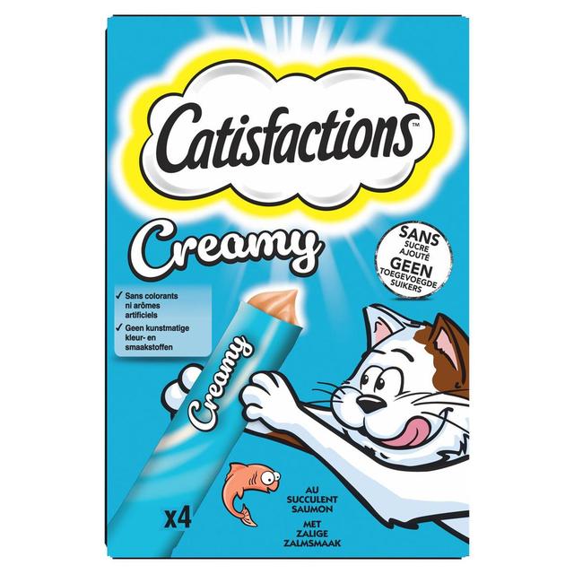 4008429151224 - Catisfactions - Creamy Snacks saumon - Friandise pour chat  
