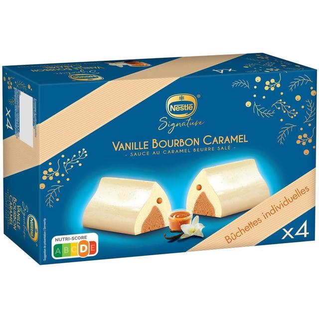 3274664221324 - Nestlé - 4 Bûchettes glacées vanille bourbon caramel