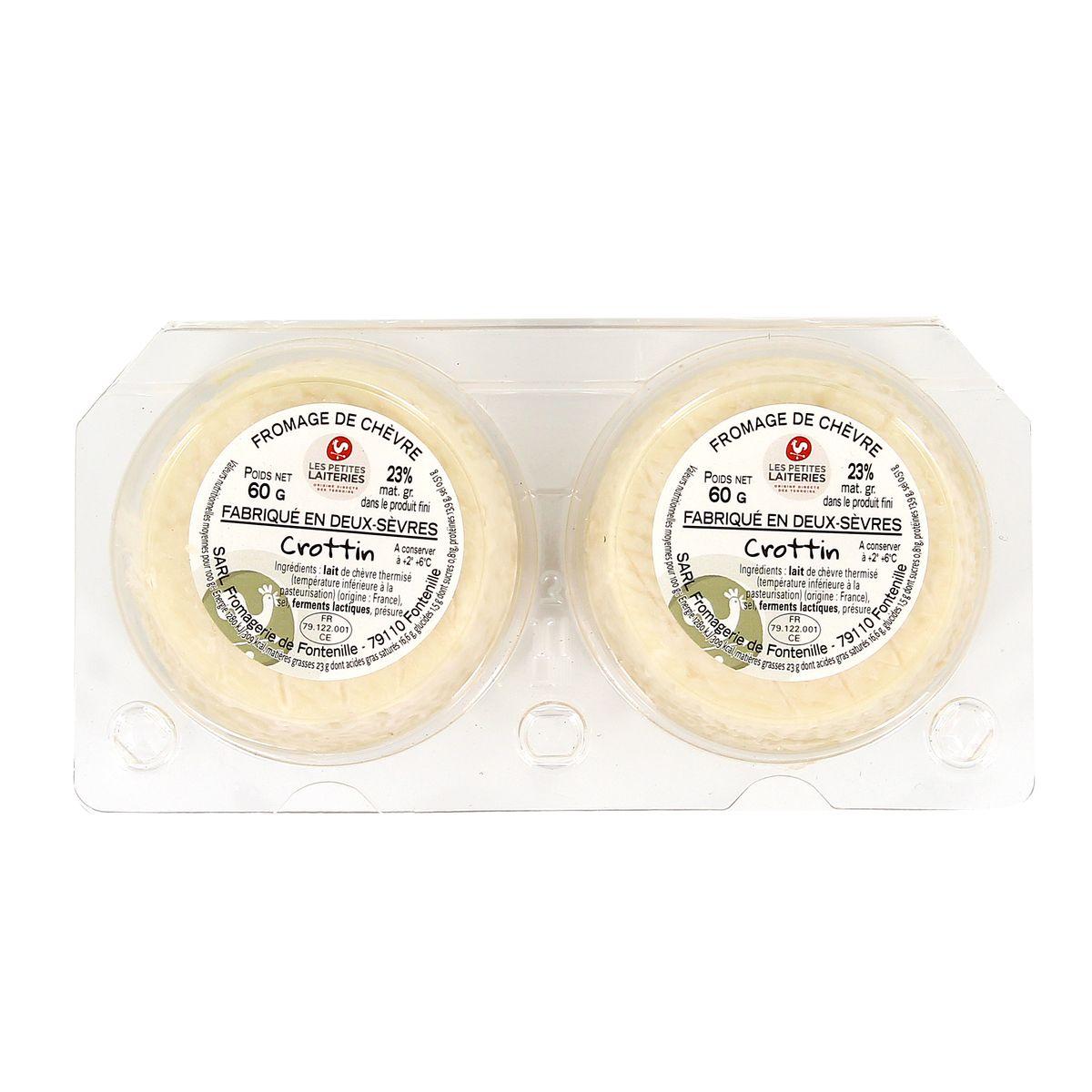 Les Petites Laiteries - Crottin  - Lait de chèvre cru