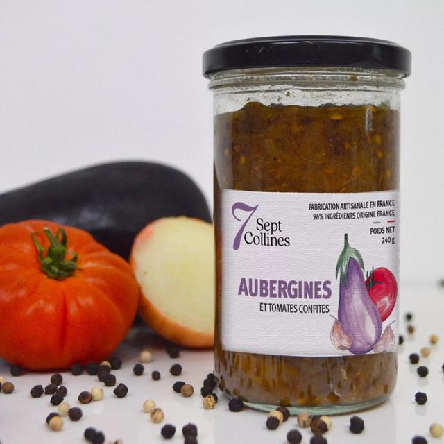 3770014066824 - Sept Collines - Sauce Aubergines et Tomates Bio - Conserverie Artisanale