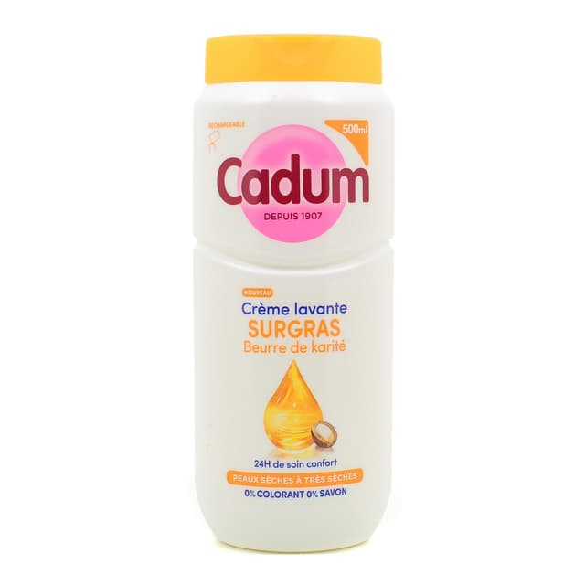 3600551186924 - Cadum - Crème lavante surgras au beurre de karité