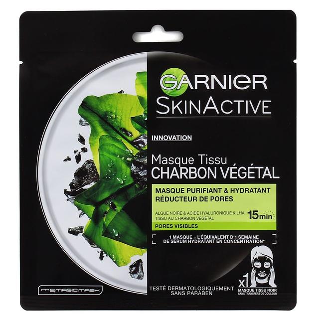 3600542097024 - Garnier - Masque tissu au charbon végétal  SkinActive purifiant et hydratant
