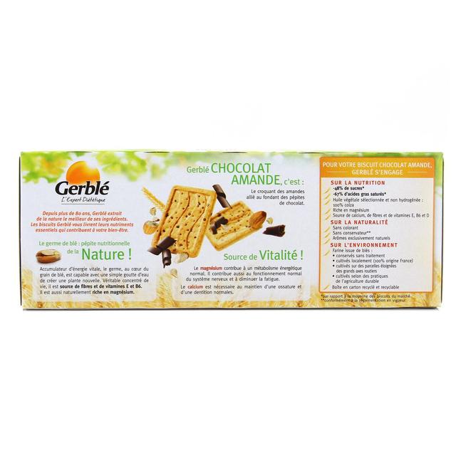 3175681077324 - Gerblé Vitalité - 16 Biscuits Chocolat Amande -43% de sucres en moins