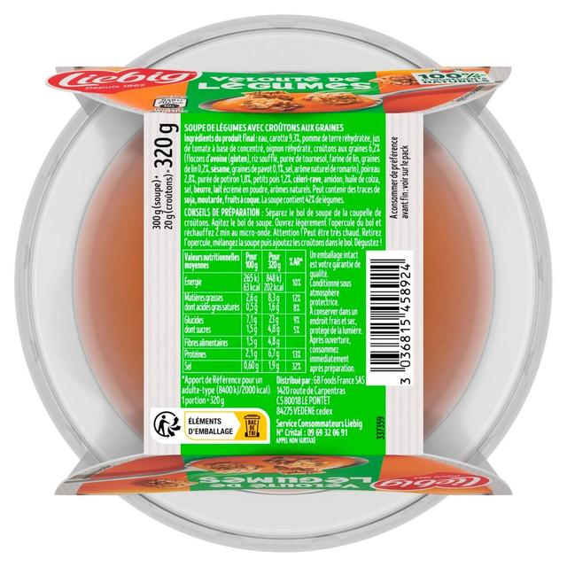 3036815458924 - Liebig - Soupe Velouté de Légumes et Toppings