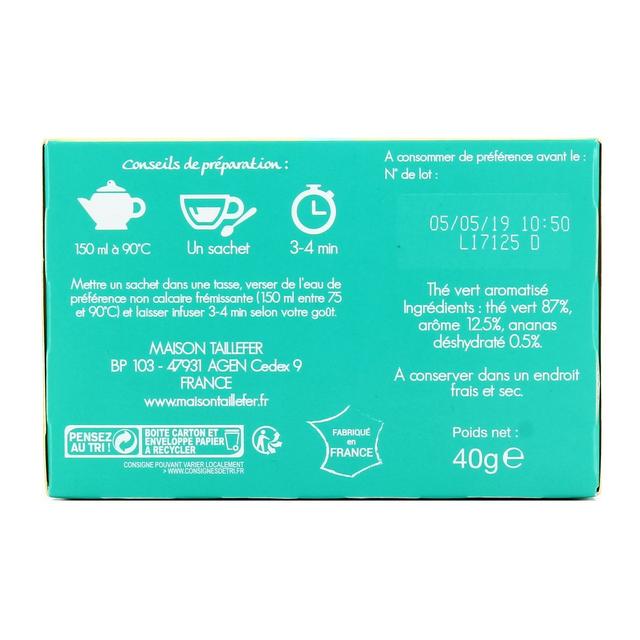 3564884019024 - Maison Taillefer - Thé vert ananas vanille